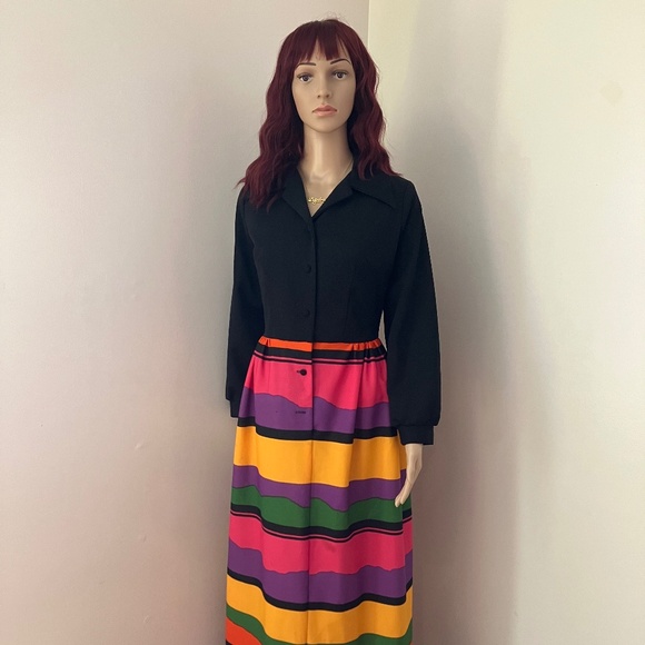Vintage Sears Fashions Maxi Dress - Picture 1 of 3